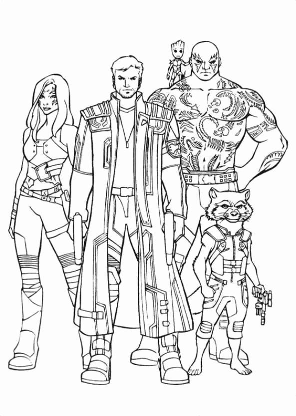 Guardians Of The Galaxy Coloring Pages