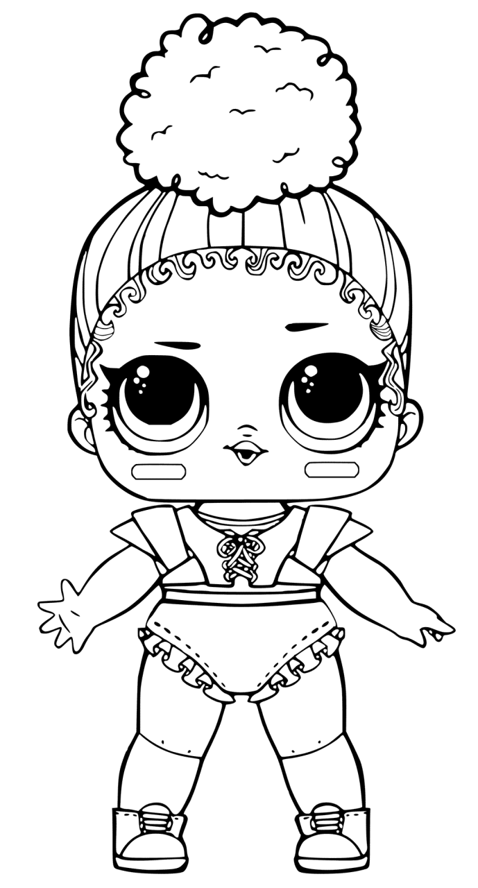Lil Lol Dolls Colouring Pages