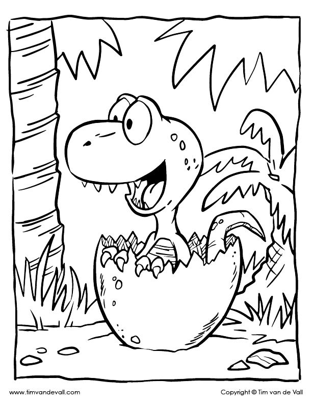Dino Coloring Pages Pdf