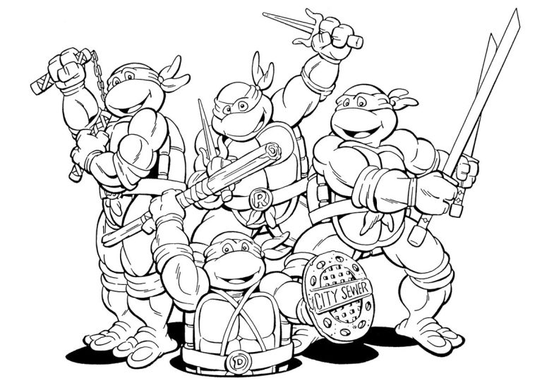 Ninja Turtles Coloring Pages