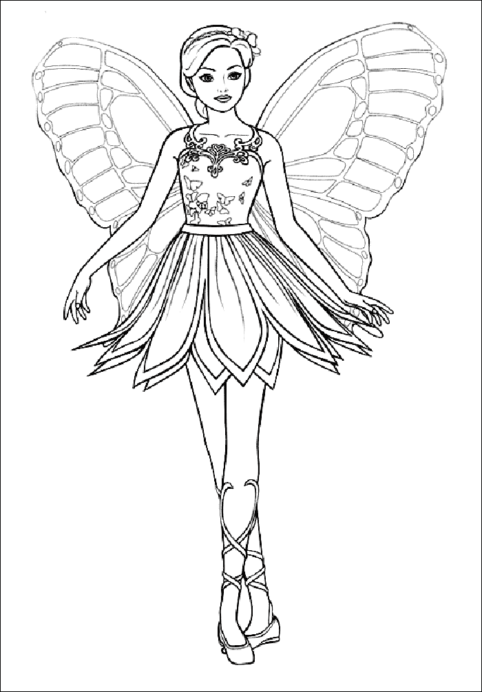 Fairy Coloring Pages For Girls