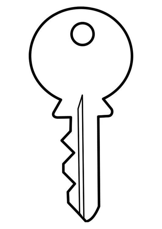 Key Coloring Page