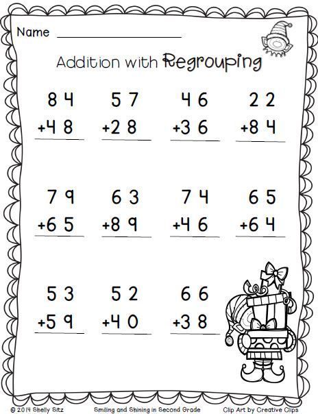 Addition Free 2nd Grade Math Worksheets