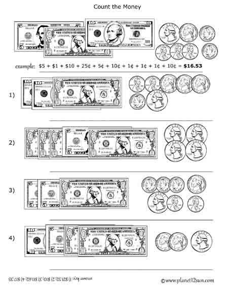 Counting Money Worksheets 5th Grade