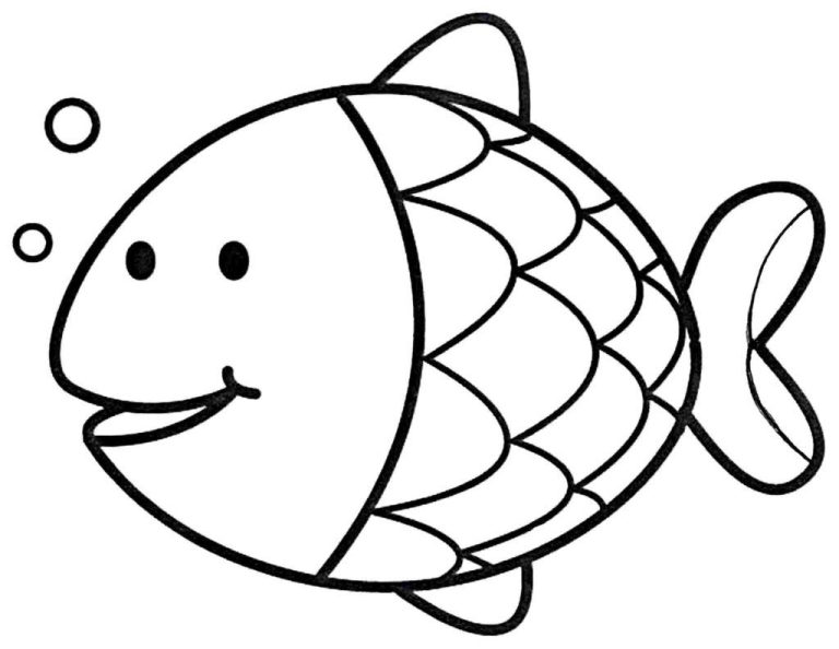 Fish Coloring Pages Preschool