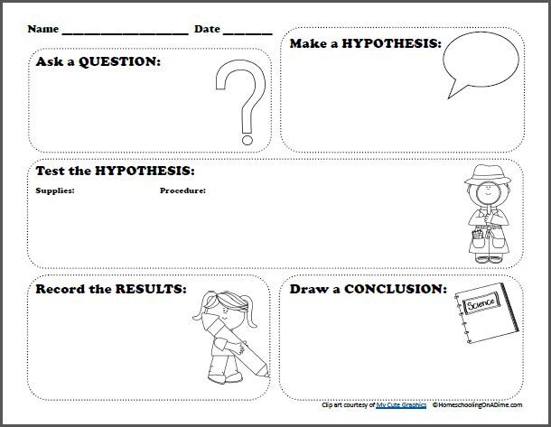 Scientific Method Worksheet For Kids