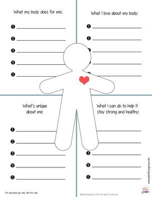 Counseling Self Esteem Worksheets For Kids