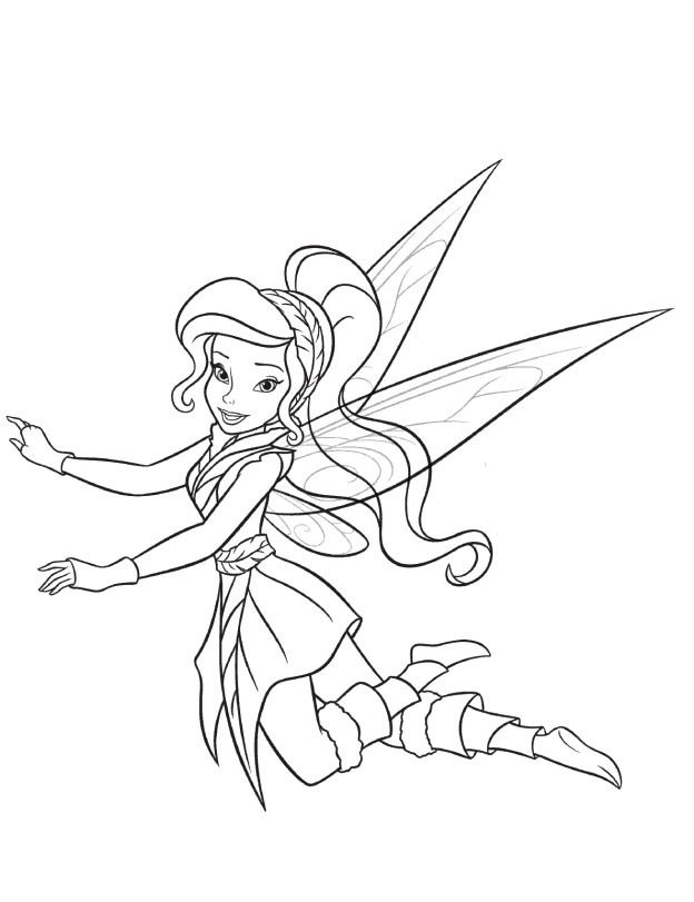 Tinkerbell Coloring Pages Vidia