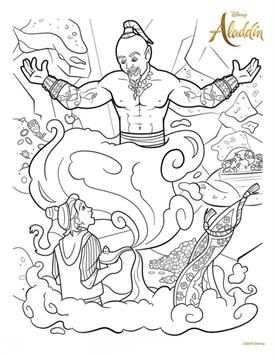 Aladdin 2019 Coloring Pages
