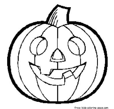 Halloween Colouring Pages Pumpkin