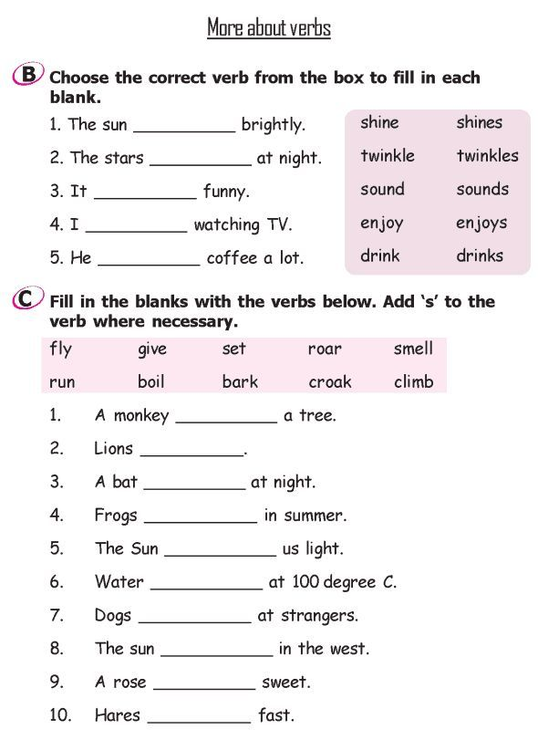 English Worksheet For Class 2 Noun