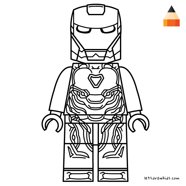 Iron Man Coloring Pages Lego