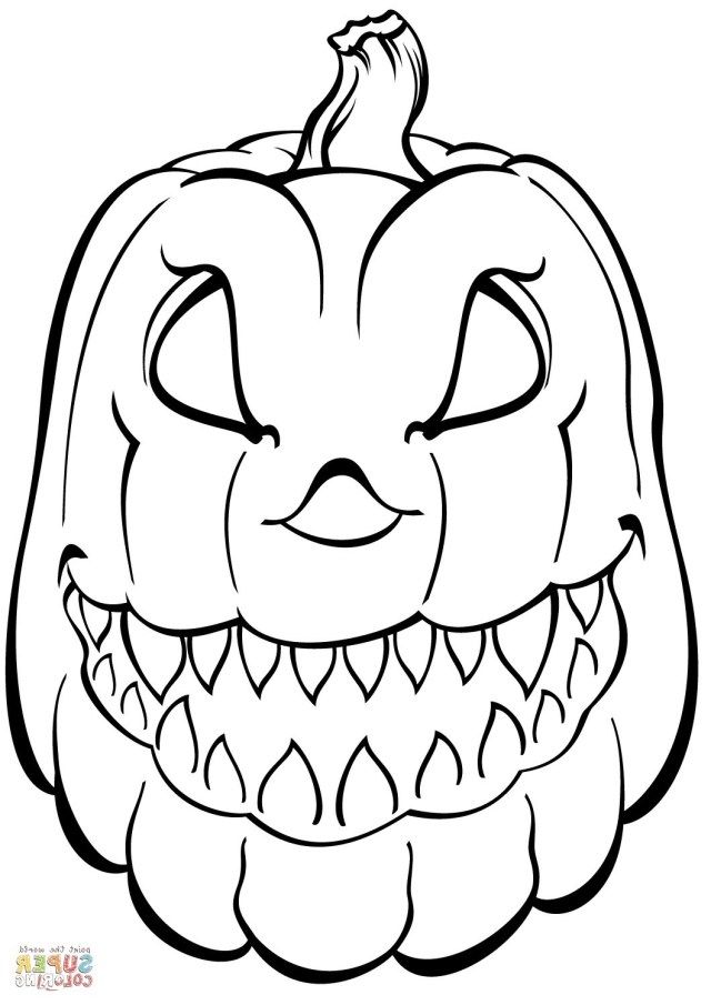 Halloween Colouring Pages Scary
