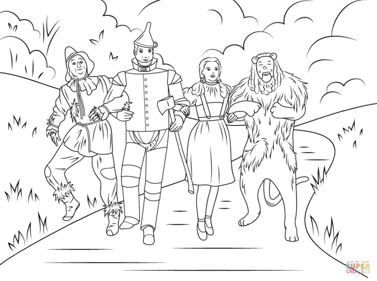 Wizard Of Oz Coloring Pages