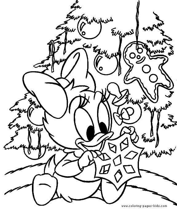 Disney Holiday Coloring Pages