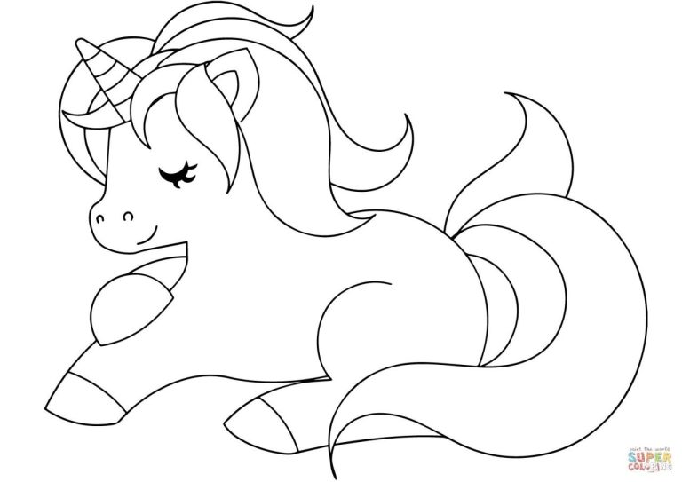 Cute Free Printable Unicorn Coloring Pages