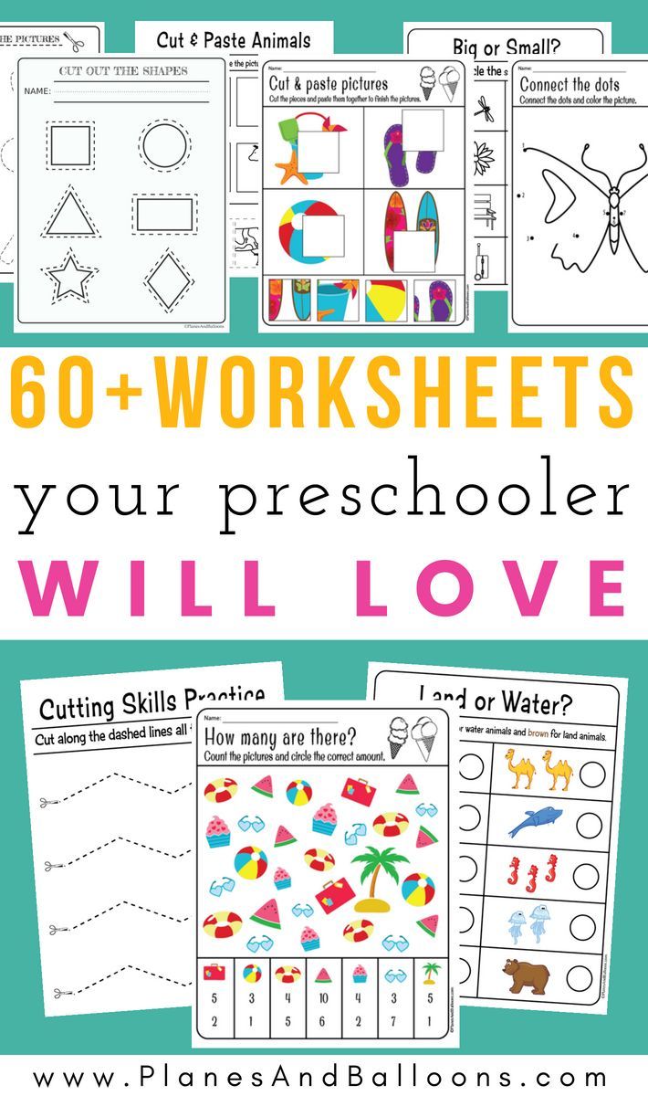 Worksheets For 3 Year Olds Pdf
