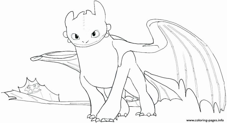 Toothless Coloring Pages Of Dragons