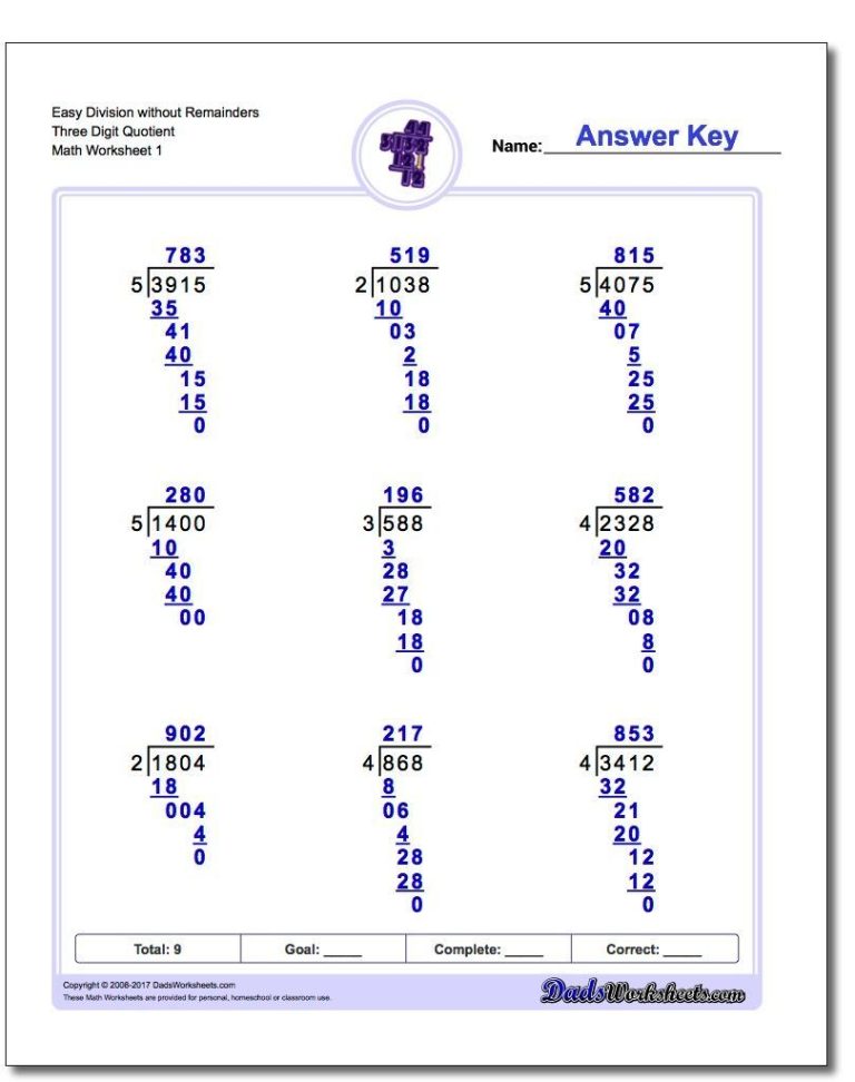 Division With Remainders Worksheet 5th Grade