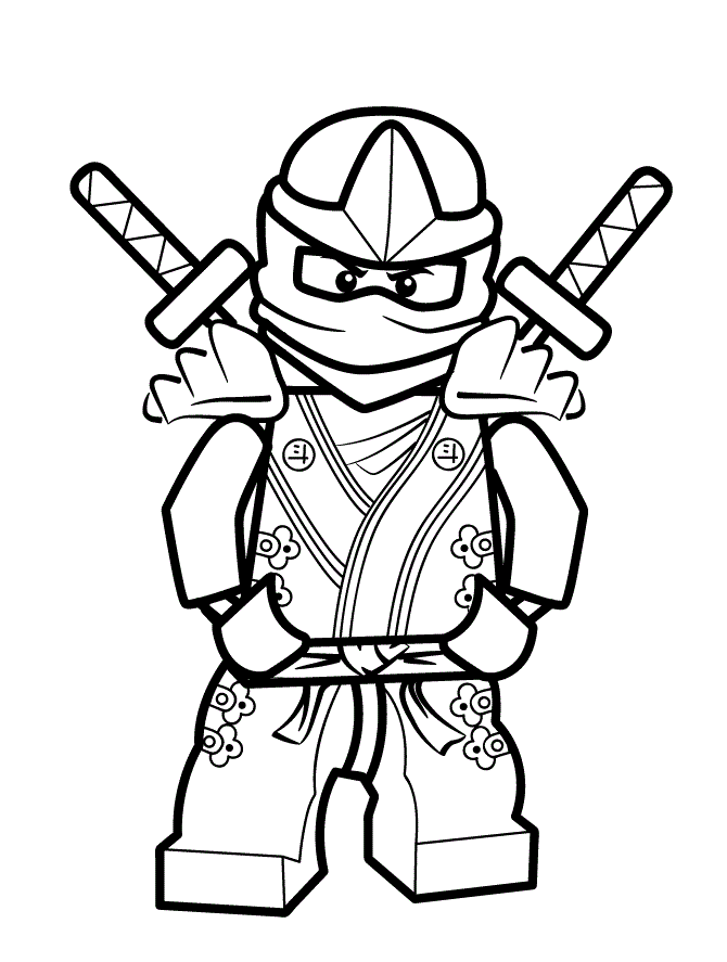 Ninja Coloring Pages Easy