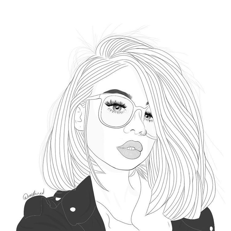 Outline Tumblr Coloring Pages