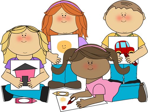 Kids Coloring Clipart