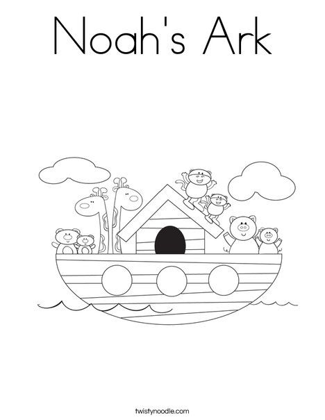 Noah's Ark Coloring Page Preschool