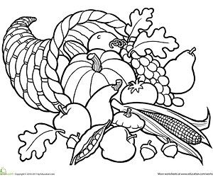 Thanksgiving Coloring Pages Fall