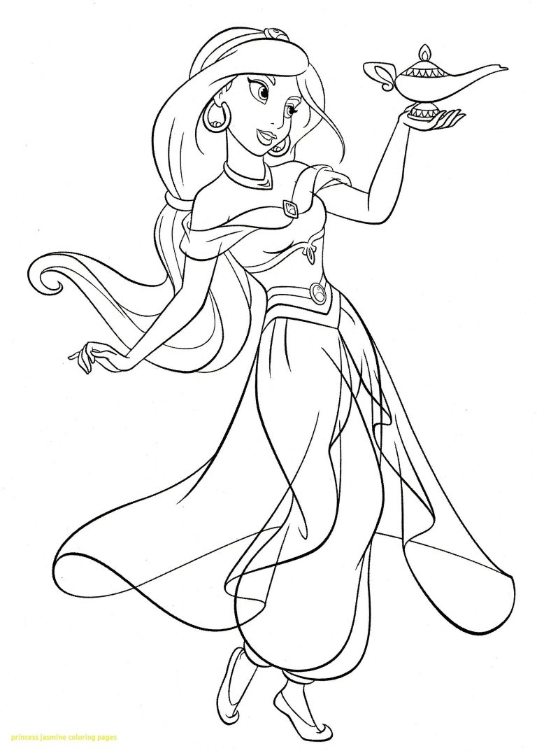 Aladdin Coloring Pages Jasmine