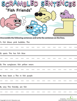 Word Scramble Worksheet For Grade 2