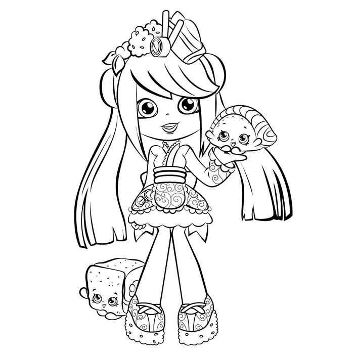 Shoppies Coloring Pages