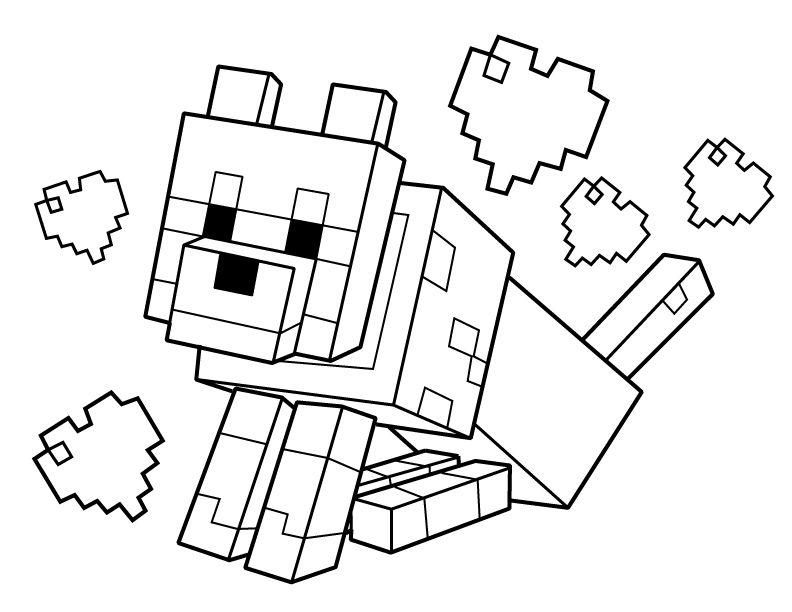 Minecraft Coloring Pages For Kids