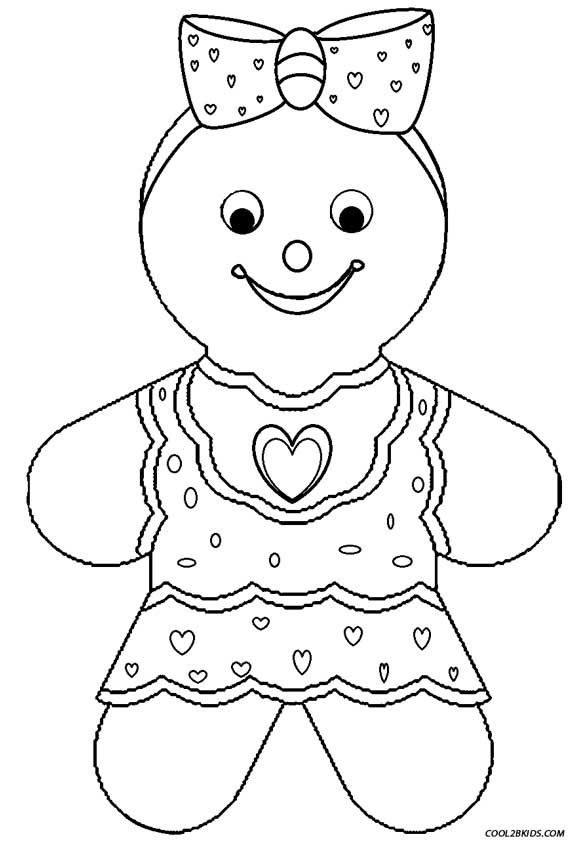 Gingerbread Coloring Pages Printable