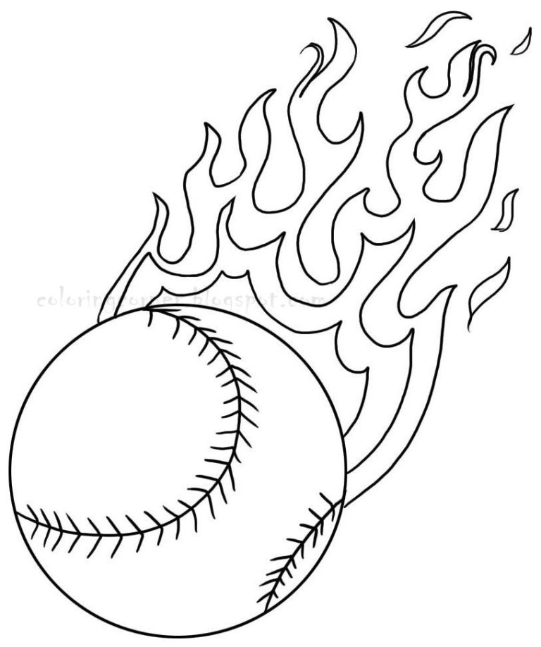 Baseball Coloring Pages For Boys