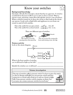 Circuits Worksheet 5th Grade