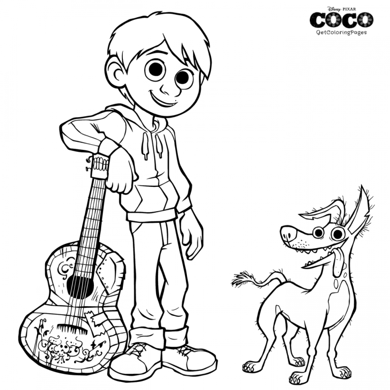 Coco Coloring Pages Free Printable