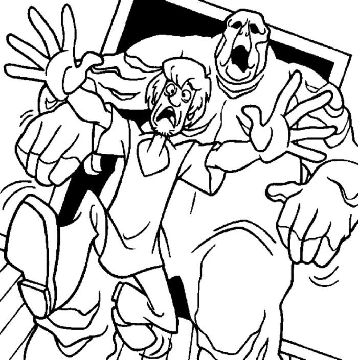 Scooby Doo Coloring Pages Monsters