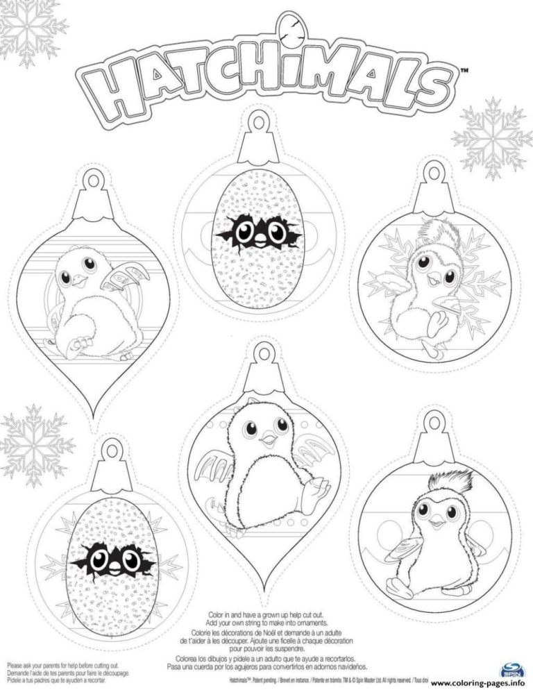 Baby Hatchimals Coloring Pages