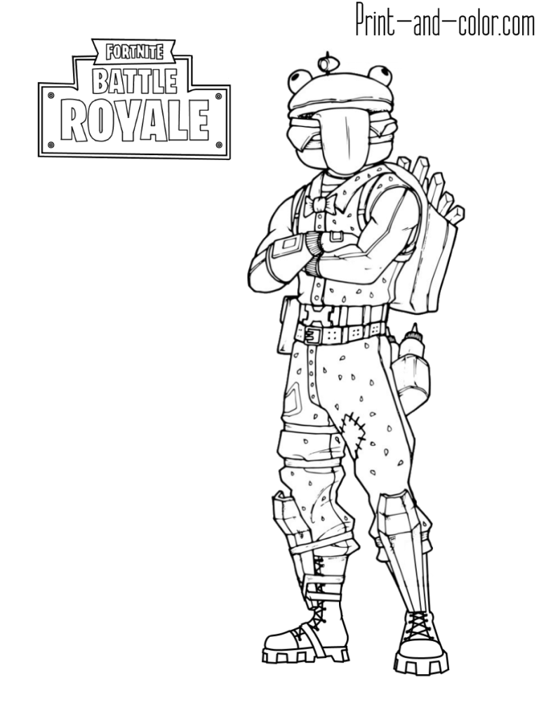 Fortnite Coloring Pages Midas