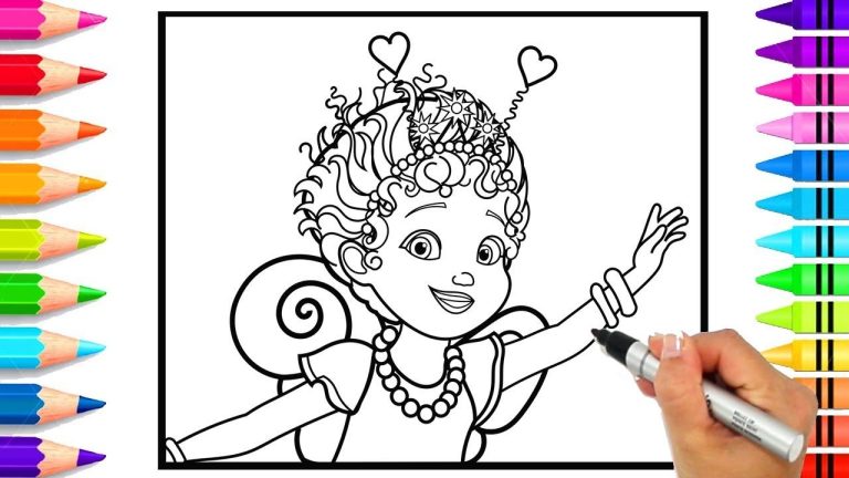 Fancy Nancy Coloring Pages Easy