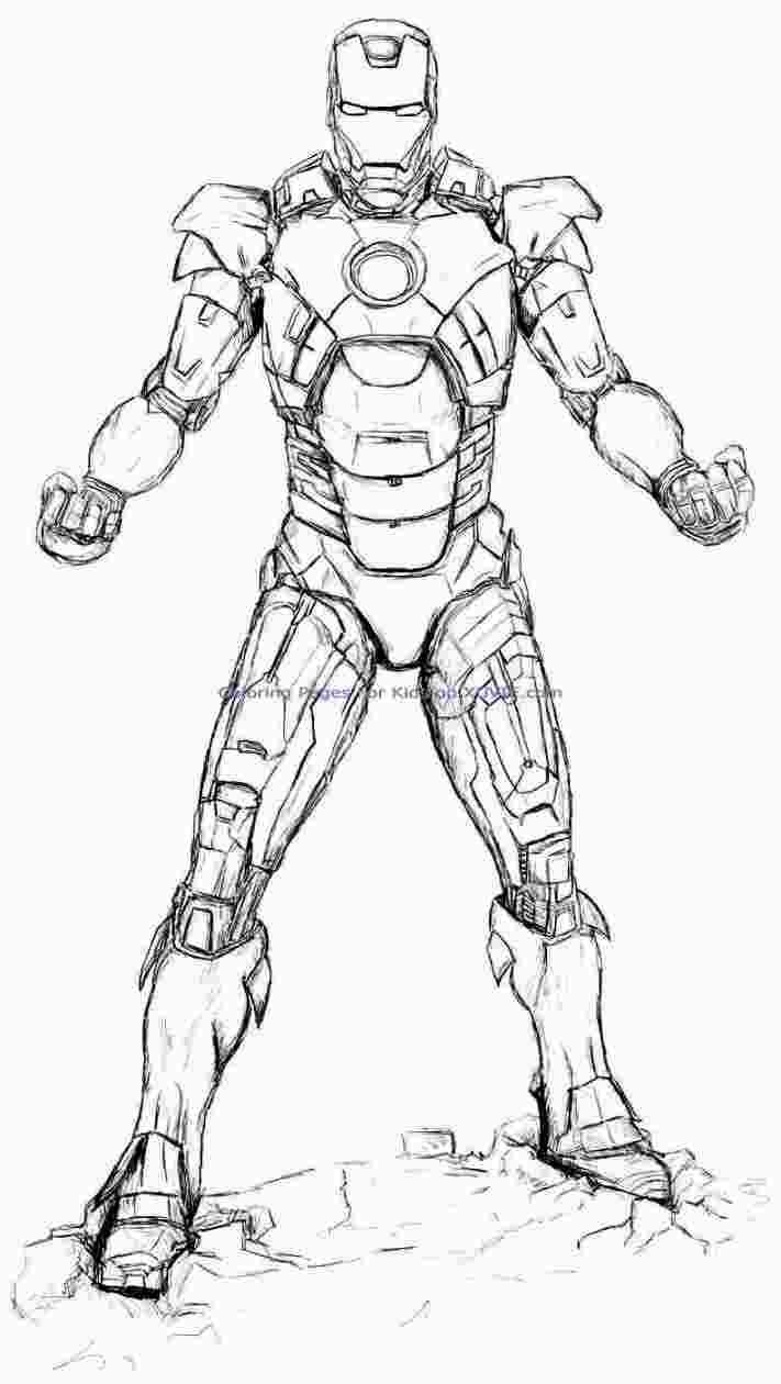 Iron Man Coloring Pages Hard