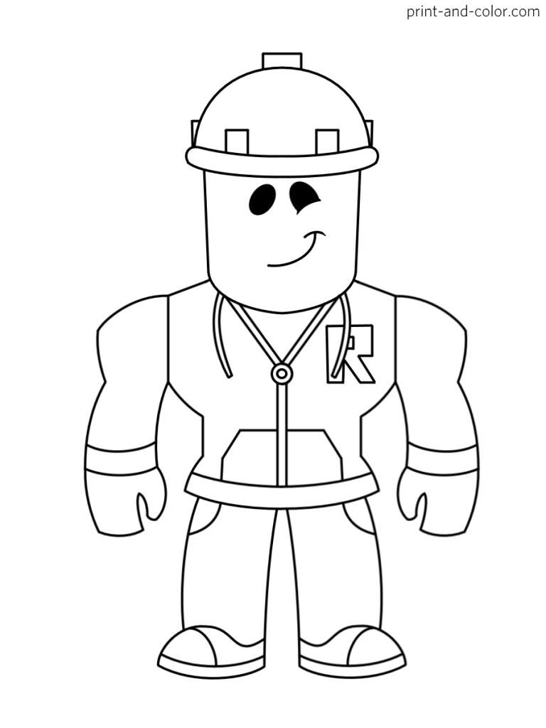 Roblox Coloring Pages For Boys