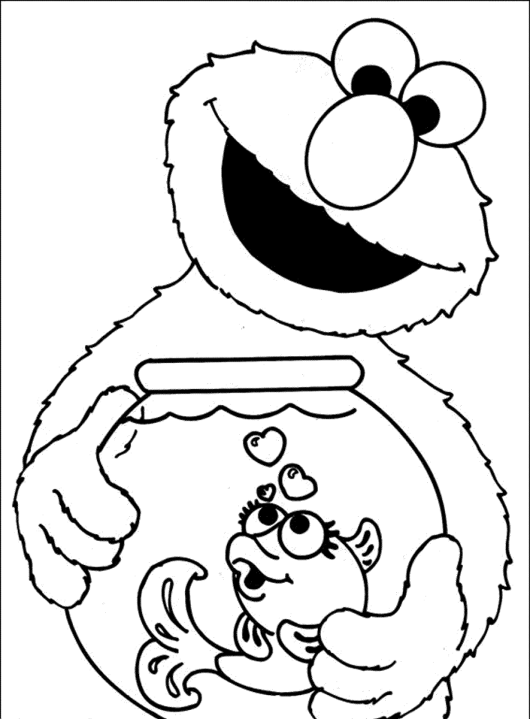 Sesame Street Coloring Pages Printable