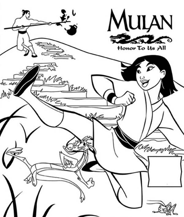 Mulan Coloring Pages Printable