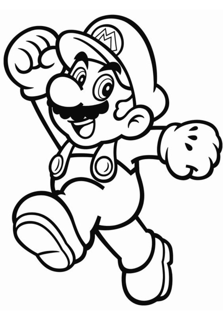 Luigi Coloring Pages To Print