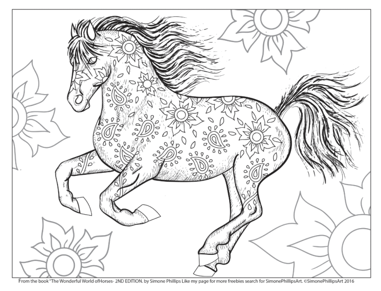 Coloring Book Horse Pictures To Color
