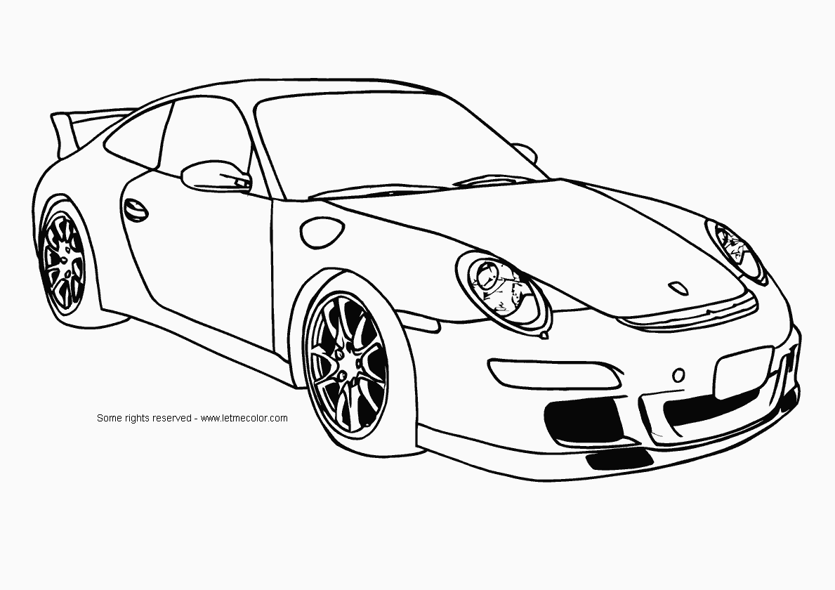 Car Coloring Pages For Boys
