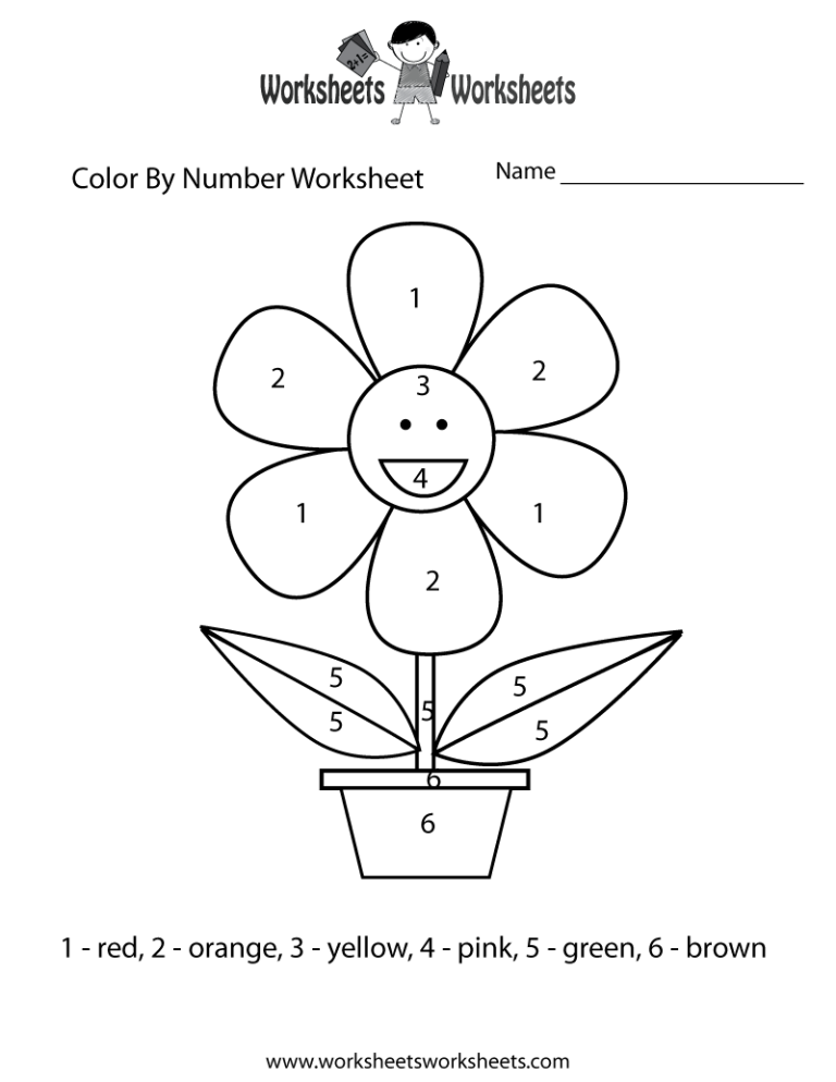 Color By Number Printable Easy