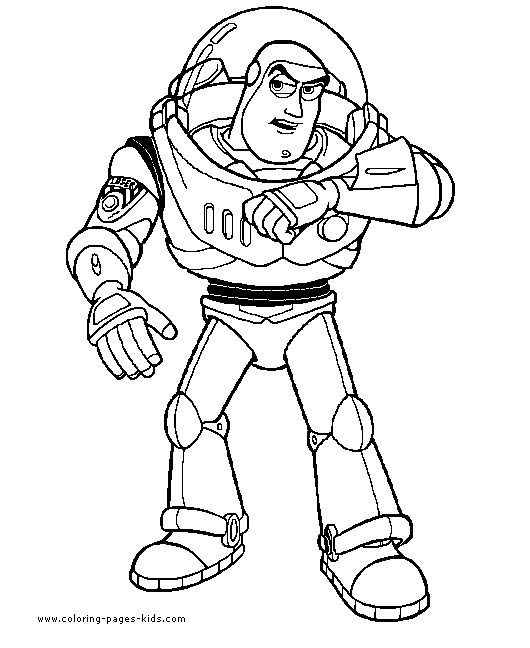 Face Buzz Lightyear Coloring Page