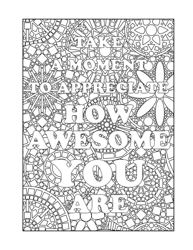 Mindfulness Coloring Pages Printable